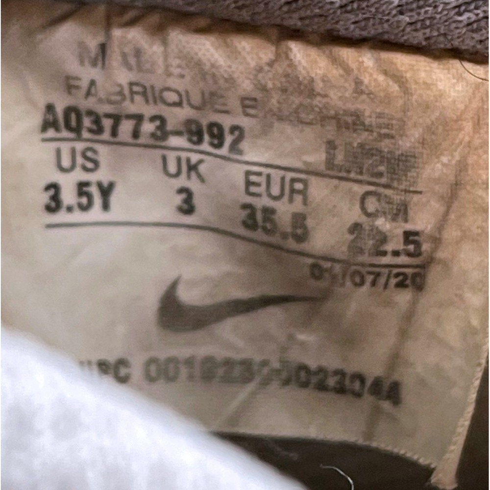 Nike Air Force 1 Low Custom Nike By You Light Blue Gray AQ3773-992 Kids 3.5Y - Picture 2 of 11